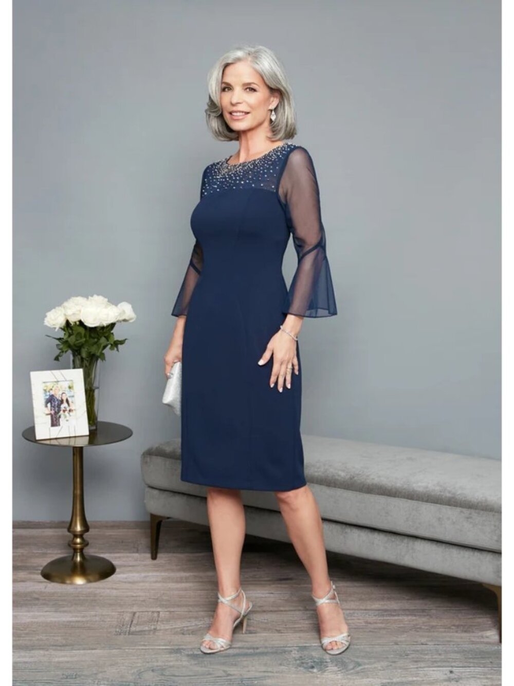 Gabrielle Bell Sleeved Crepe Dress